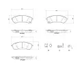 Sada brzdovch destiek BREMBO ‐ BRE P24235