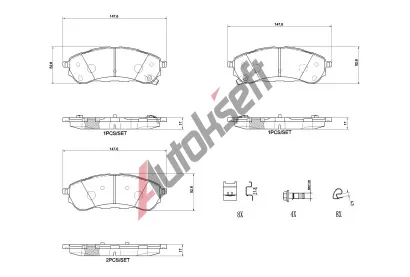 BREMBO Sada brzdovch destiek BRE P24235, P 24 235