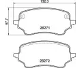 Sada brzdovch destiek BREMBO ‐ BRE P24236
