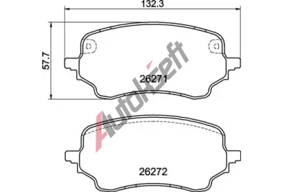 BREMBO Sada brzdovch destiek DIRECTIONAL BRAKE PADS BRE P24236, P 24 236
