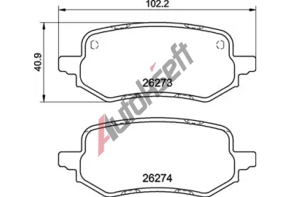 BREMBO Sada brzdovch destiek BRE P24237, P 24 237