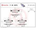 Sada brzdov�ch desti�ek&nbsp;BREMBO&nbsp;&dash;&nbsp;BRE P24257E