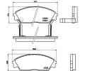 Sada brzdovch destiek BREMBO ‐ BRE P28016