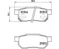 BREMBO Sada brzdovch destiek - kotouov brzda ‐ BRE P28017