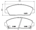 Sada brzdovch destiek BREMBO ‐ BRE P28021