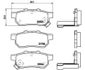 BREMBO Sada brzdovch destiek - kotouov brzda ‐ BRE P28025