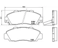 Sada brzdovch destiek BREMBO ‐ BRE P28026