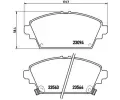 Sada brzdovch destiek BREMBO ‐ BRE P28029