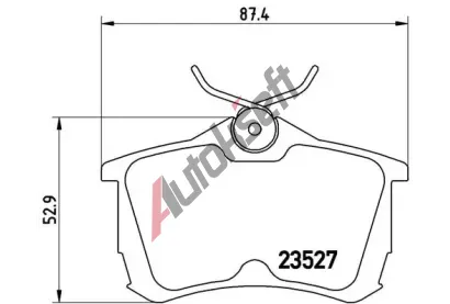 BREMBO Sada brzdovch destiek - kotouov brzda BRE P28030, P 28 030