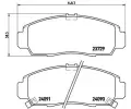 BREMBO Sada brzdovch destiek - kotouov brzda ‐ BRE P28034