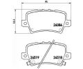 Sada brzdovch destiek BREMBO ‐ BRE P28038