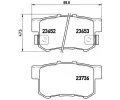 BREMBO Sada brzdovch destiek - kotouov brzda ‐ BRE P28039
