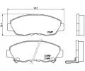 Sada brzdovch destiek BREMBO ‐ BRE P28042