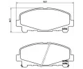 Sada brzdovch destiek BREMBO ‐ BRE P28043X