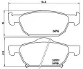 Sada brzdovch destiek BREMBO ‐ BRE P28044