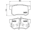 BREMBO Sada brzdovch destiek - kotouov brzda ‐ BRE P28051