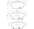 Sada brzdovch destiek BREMBO ‐ BRE P28076