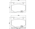 Sada brzdovch destiek BREMBO ‐ BRE P28079