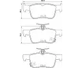 Sada brzdovch destiek BREMBO ‐ BRE P28089