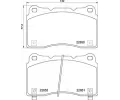 BREMBO Sada brzdovch destiek ‐ BRE P28099