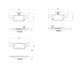 Sada brzdovch destiek BREMBO ‐ BRE P28110