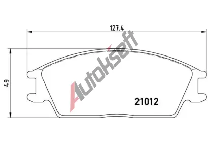 BREMBO Sada brzdovch destiek - kotouov brzda BRE P30001, P 30 001