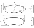 BREMBO Sada brzdovch destiek - kotouov brzda ‐ BRE P30002
