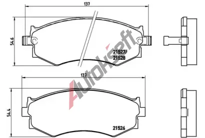 BREMBO Sada brzdovch destiek - kotouov brzda BRE P30002, P 30 002