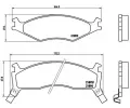 Sada brzdovch destiek BREMBO ‐ BRE P30006