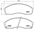 Sada brzdovch destiek BREMBO ‐ BRE P30012