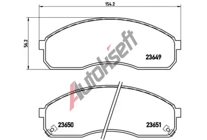 BREMBO Sada brzdovch destiek - kotouov brzda BRE P30012, P 30 012