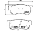 BREMBO Sada brzdovch destiek - kotouov brzda ‐ BRE P30014