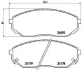 BREMBO Sada brzdovch destiek - kotouov brzda ‐ BRE P30019