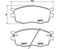 BREMBO Sada brzdovch destiek - kotouov brzda ‐ BRE P30026