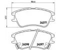 Sada brzdovch destiek BREMBO ‐ BRE P30027