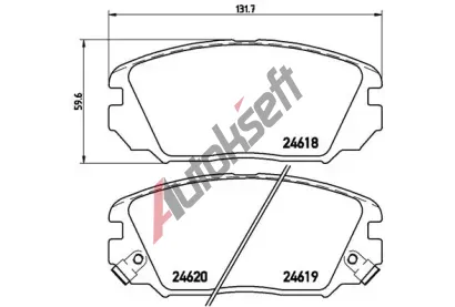 BREMBO Sada brzdov�ch desti�ek BRE P30031, P 30 031