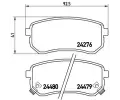 Sada brzdovch destiek BREMBO ‐ BRE P30033