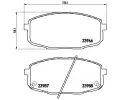 BREMBO Sada brzdovch destiek - kotouov brzda ‐ BRE P30034