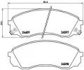 Sada brzdovch destiek BREMBO ‐ BRE P30041