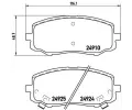 Sada brzdovch destiek BREMBO ‐ BRE P30045