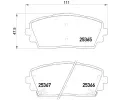 Sada brzdovch destiek BREMBO ‐ BRE P30053