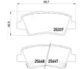 Sada brzdovch destiek BREMBO ‐ BRE P30054