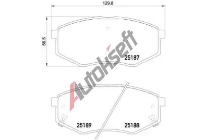 BREMBO Sada brzdovch destiek BREMBO XTRA LINE BRE P30055X, P 30 055X