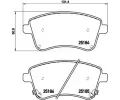 Sada brzdovch destiek BREMBO ‐ BRE P30064