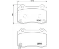 Sada brzdovch destiek BREMBO ‐ BRE P30074