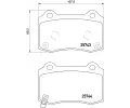 Sada brzdovch destiek BREMBO ‐ BRE P30074E