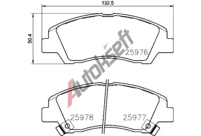 BREMBO Sada brzdovch destiek BRE P 30 076, BRE P30076