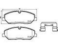 Sada brzdovch destiek BREMBO ‐ BRE P30084