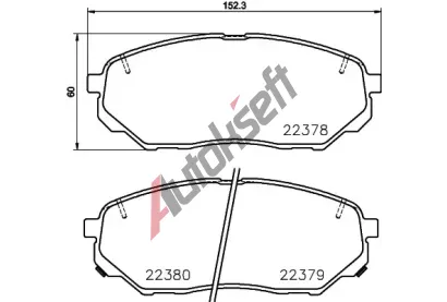 BREMBO Sada brzdovch destiek BRE P30086, BRE P 30 086
