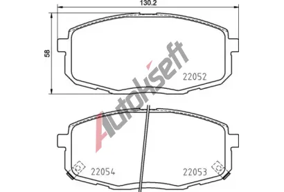 BREMBO Sada brzdovch destiek BRE P30099, P 30 099